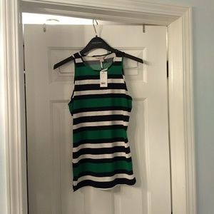 Rare Banana Republic Striped Shell Tank W/Str